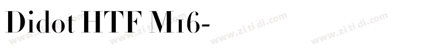 Didot HTF M16字体转换